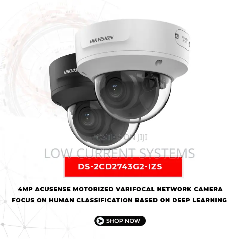 Hikvision 4 MP Acusense Motorized Varifocal Dome CAMERA IP