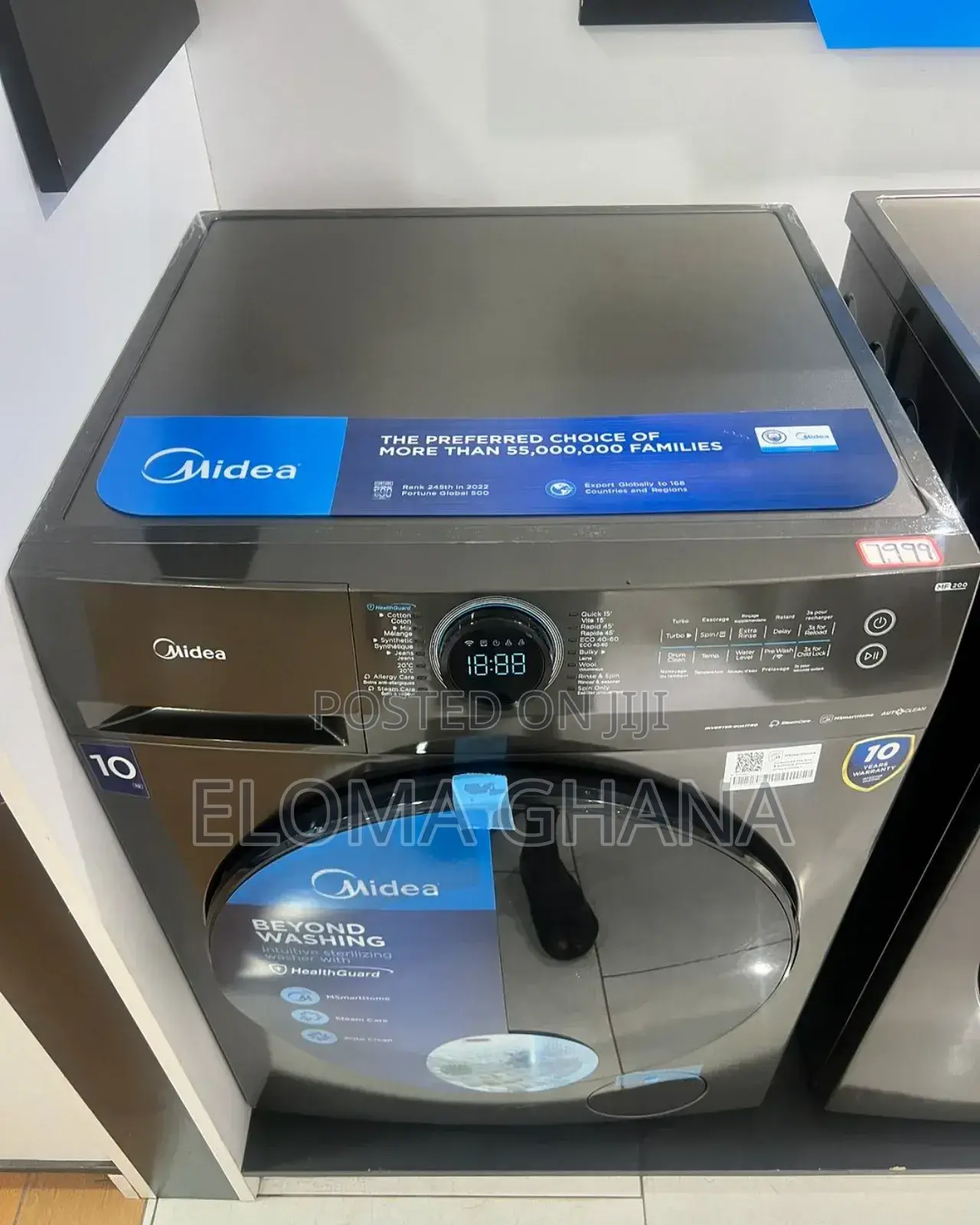 All New Midea Fully Automatic Washing Machine -- 10kg --
