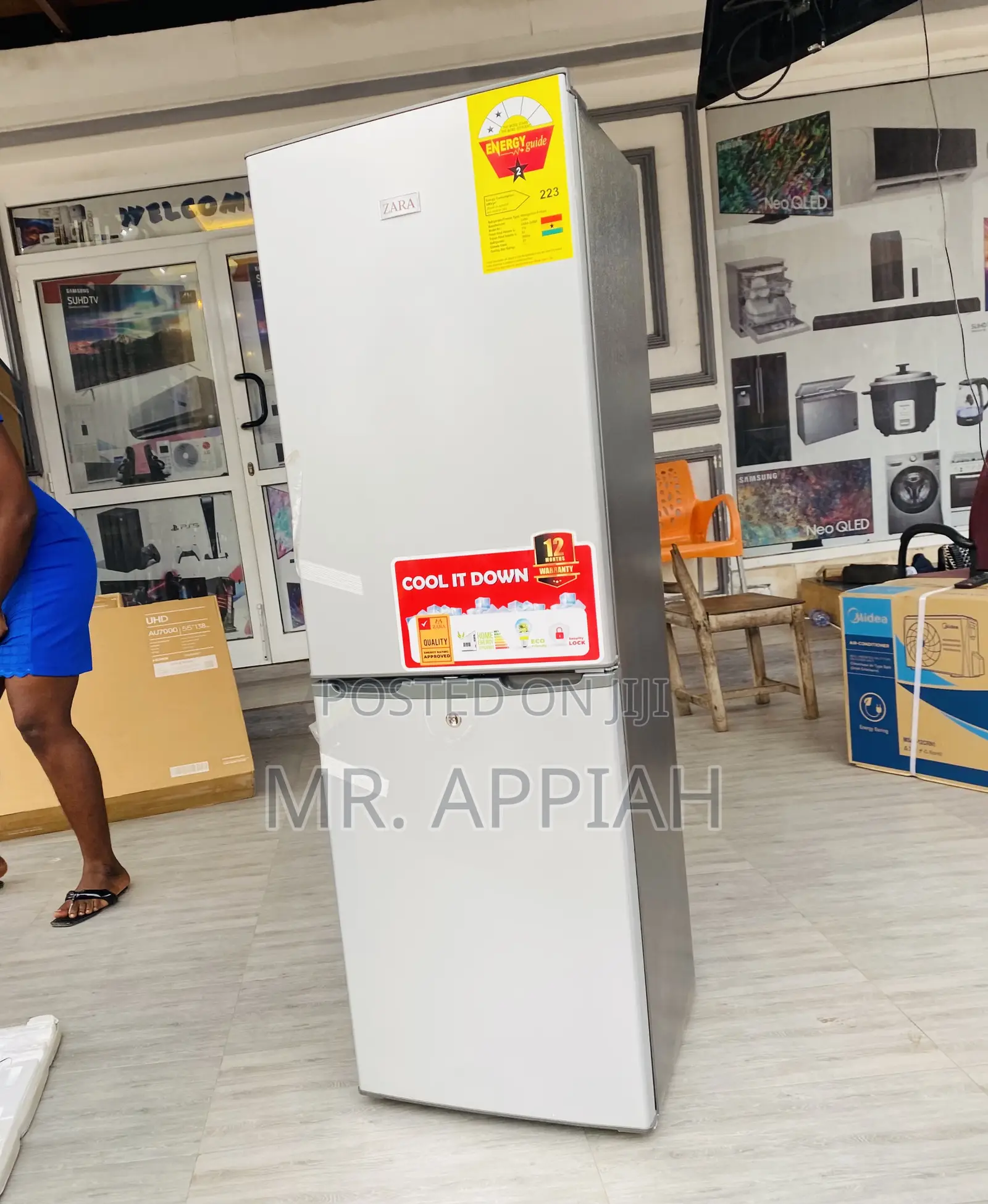 Sleek Zara 40bf ,300L Double Door Electric Refrigerator 