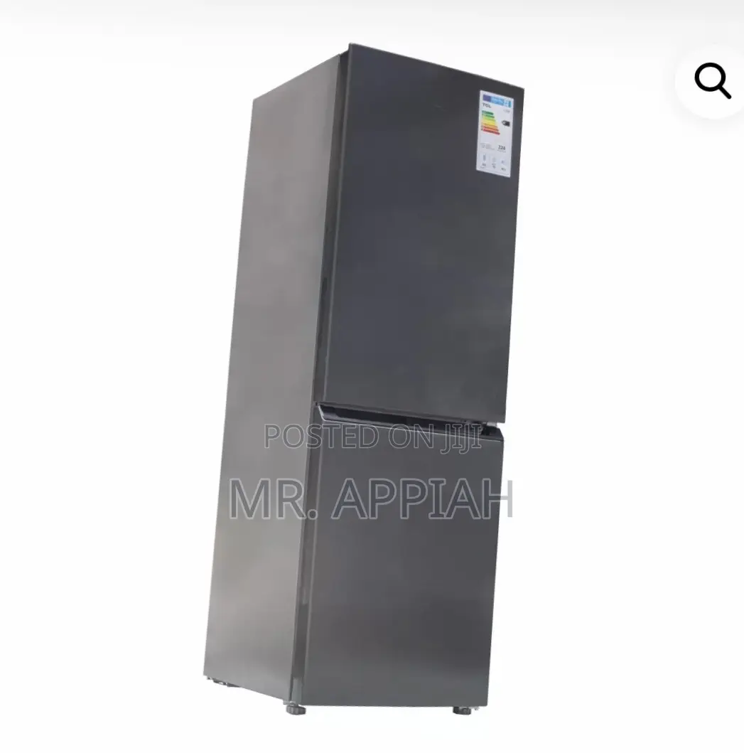 Sleek TCL F163bf 162L Double Door Electric Fridge(Gray) 