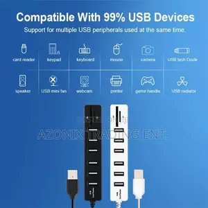 6 Ports Computer USB Splitter.