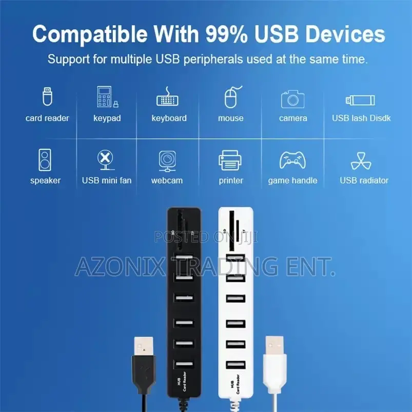 6 Ports Computer USB Splitter.