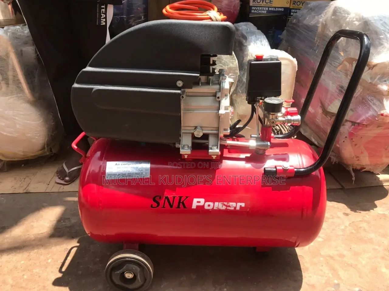 Air Compressor Machine 50ltr Combined Engine
