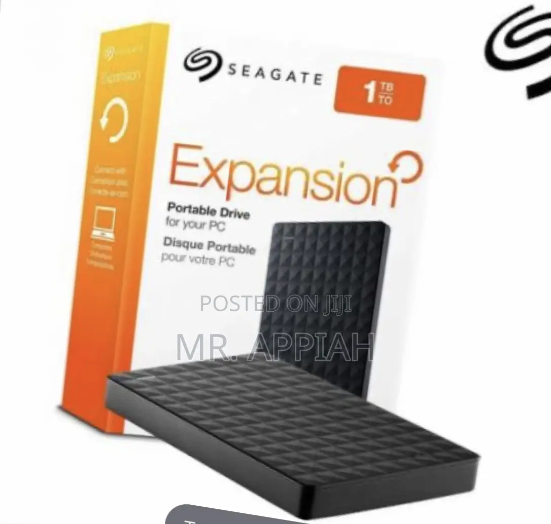 Sealed in Box Seagate External Drive 1TB(Black) 
