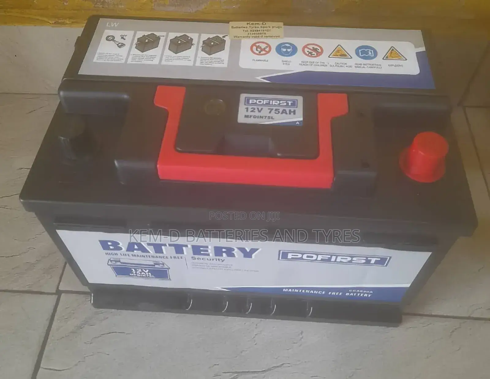 15 Plates Car Battery - Pofirst Batteries