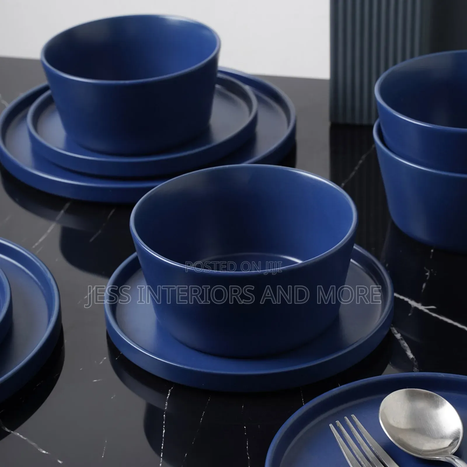 Chelsea Stoneware Dinnerware Set - Blue