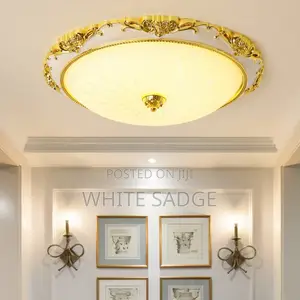 European Glass Ceiling With E27 Bulbs