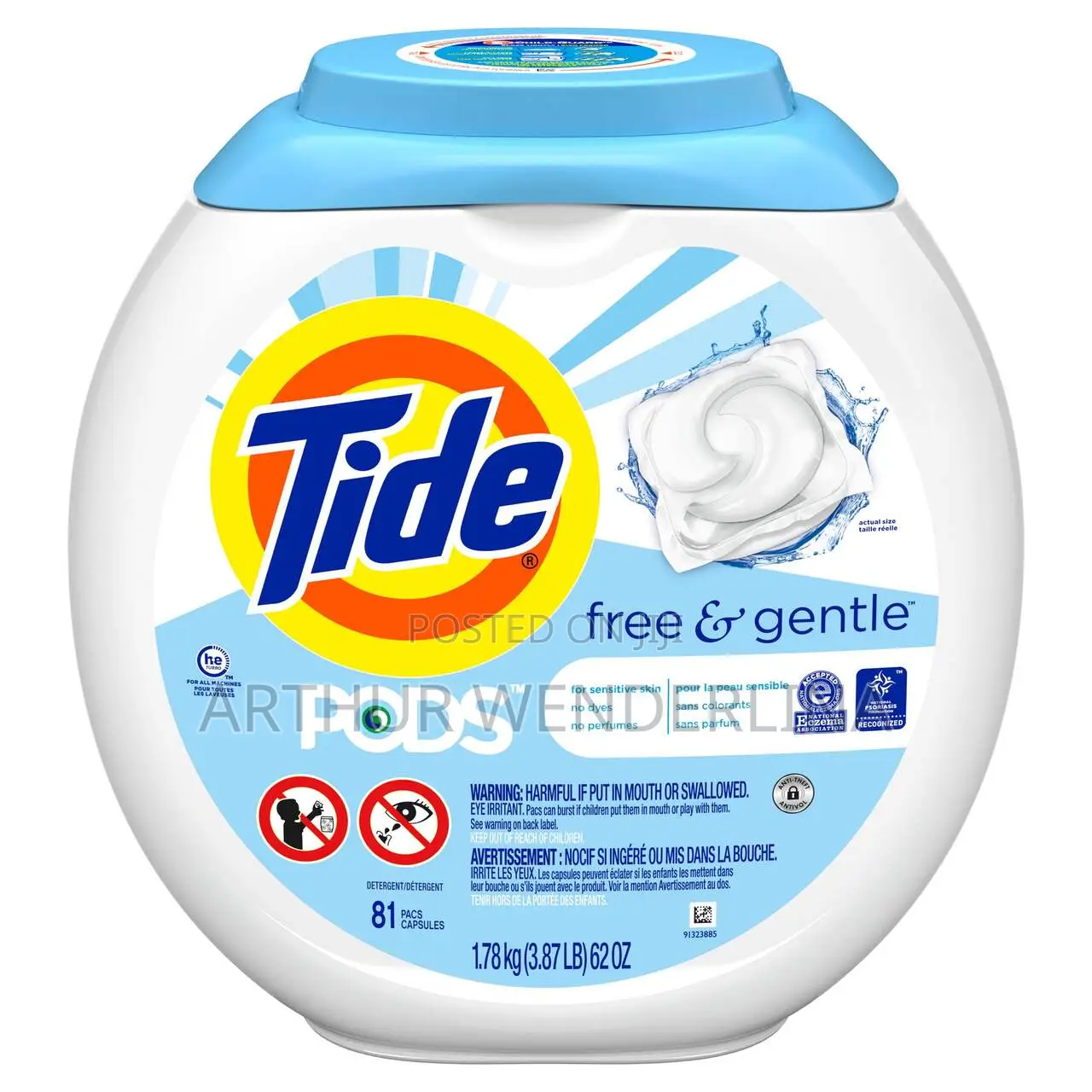 Tide 81-Count Free and Gentle Pods Laundry Detergent