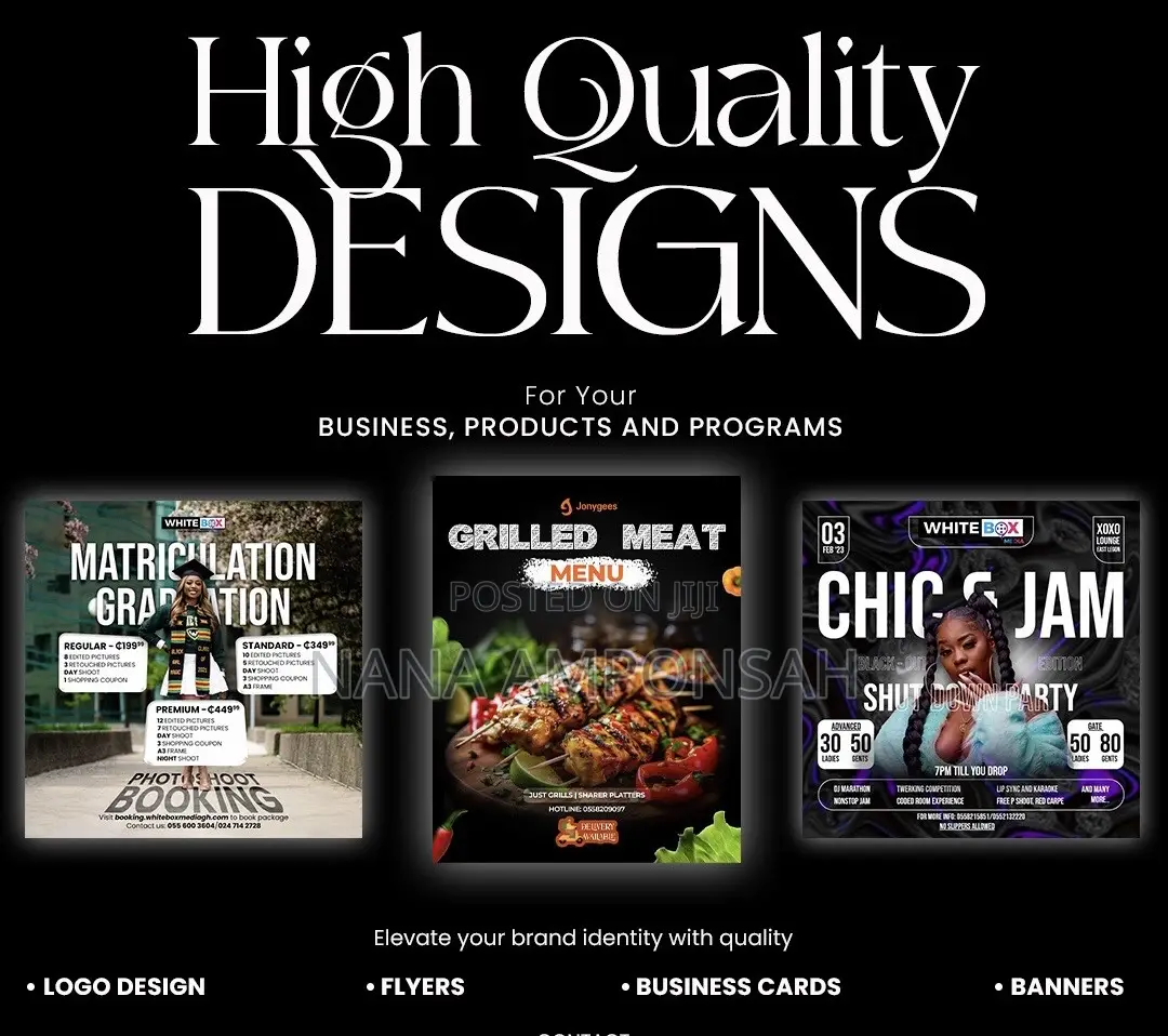 Graphic Design in Less Than 24hrs/Posters/Banners/Labels Etc