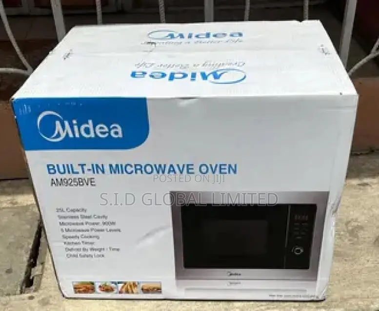 Original MIDEA-25-LTR-BUILT-IN-MICROWAVE-OVEN-AM925BVE
