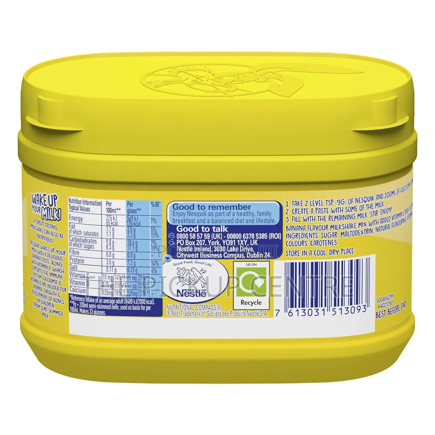 Nesquik Banana Flavour Milkshake Powder 300 G