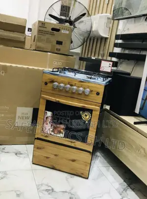 50by50 Light Wooden 4 Gas Burner Ignition Oven/Grill 