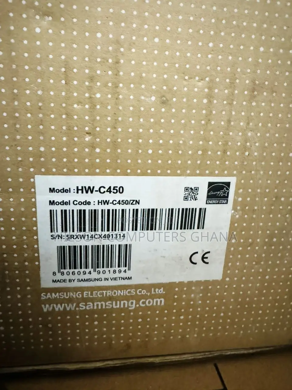 Samsung Hw-c450/Xu 2.1 Wireless Sound Bar With Dts Virtual:X
