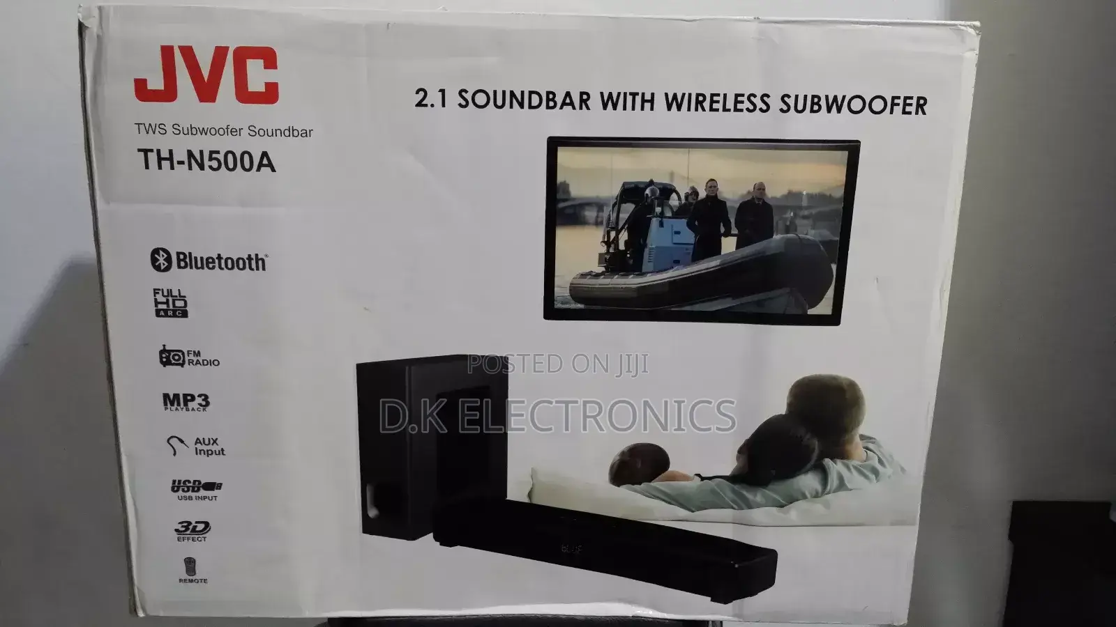 2026 JVC Th-N500 Short Wireless 2400 Watts Soundbar