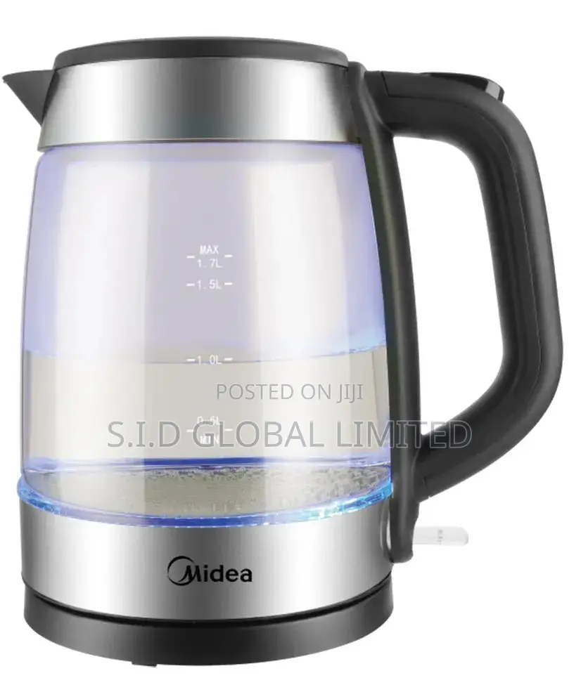 Newest MIDEA-ELECTRIC-KETTLE-TRANSPARENT-GLASS-1.7LTR-MK-17G