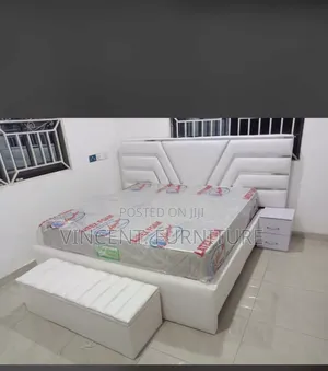 King Size Bed Frame and Mattress Ottoman Available