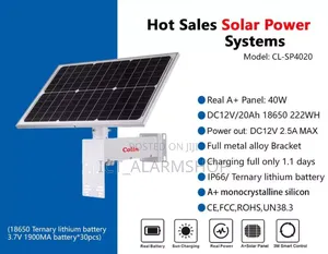 Solar Power Panel With Inbuilt Lithium Batteries