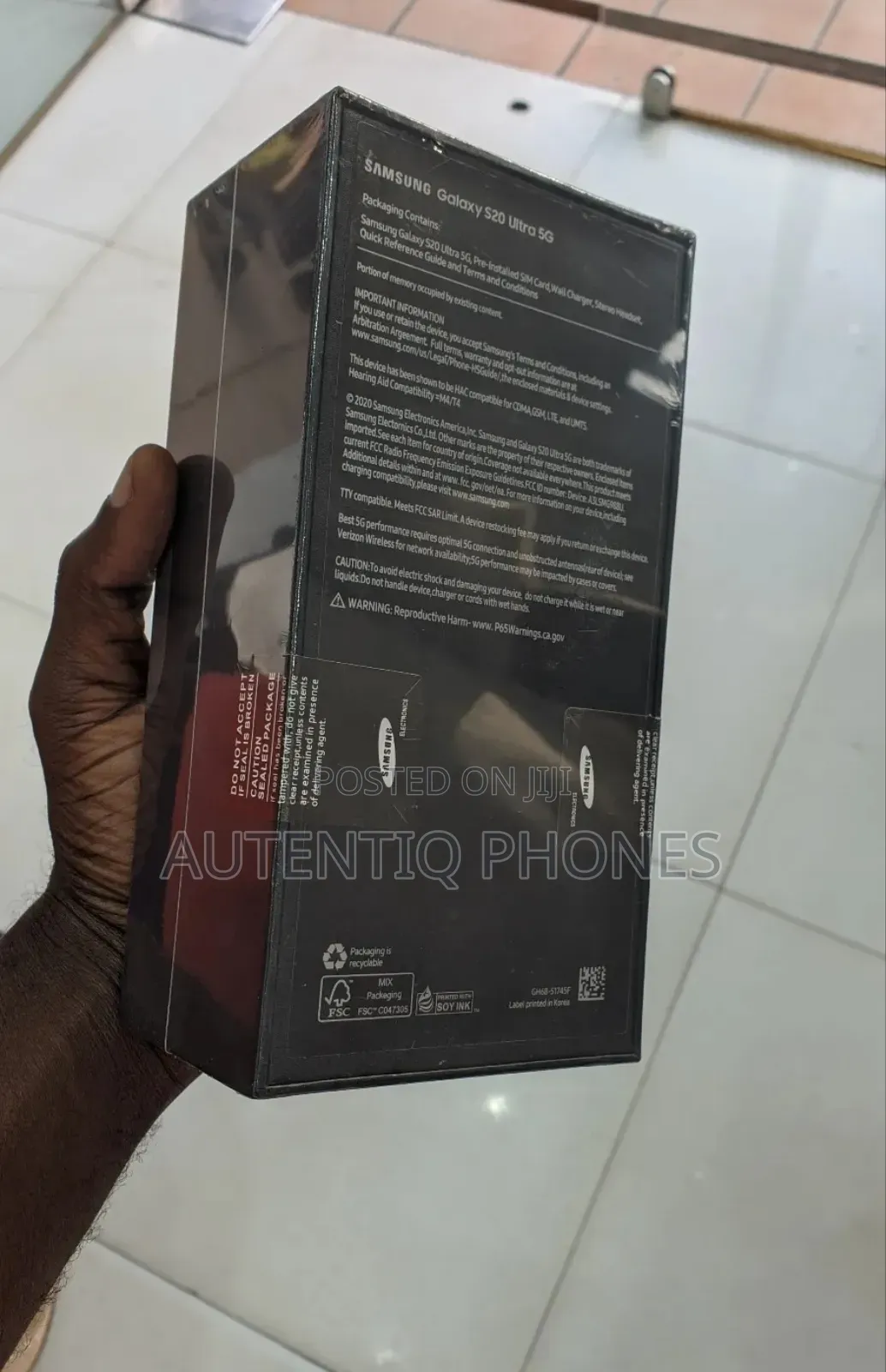 New Samsung Galaxy S20 Ultra 5G 256 GB Black