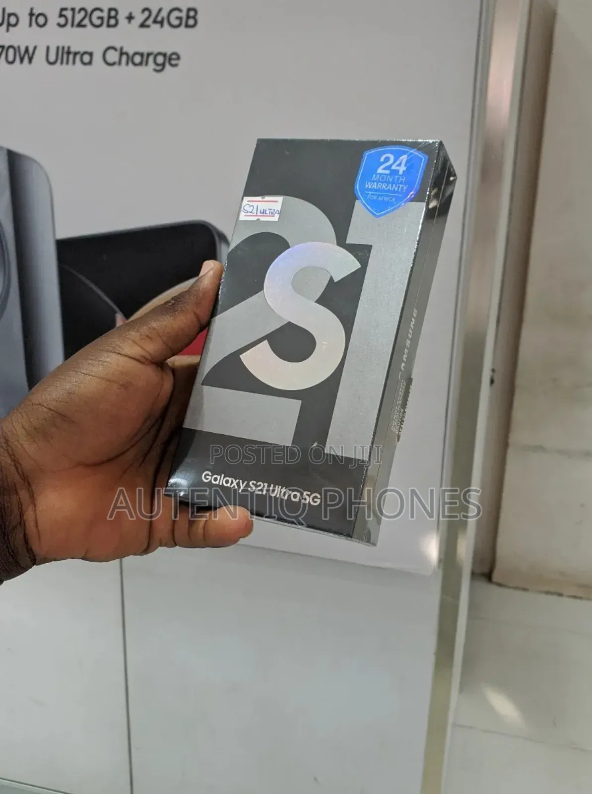 New Samsung Galaxy S21 Ultra 5G 128 GB Black
