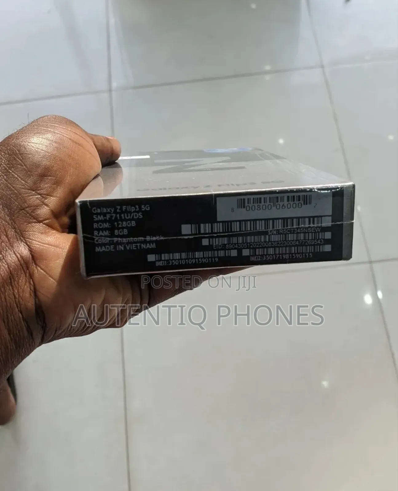 New Samsung Galaxy Z Flip 3 128 GB Black