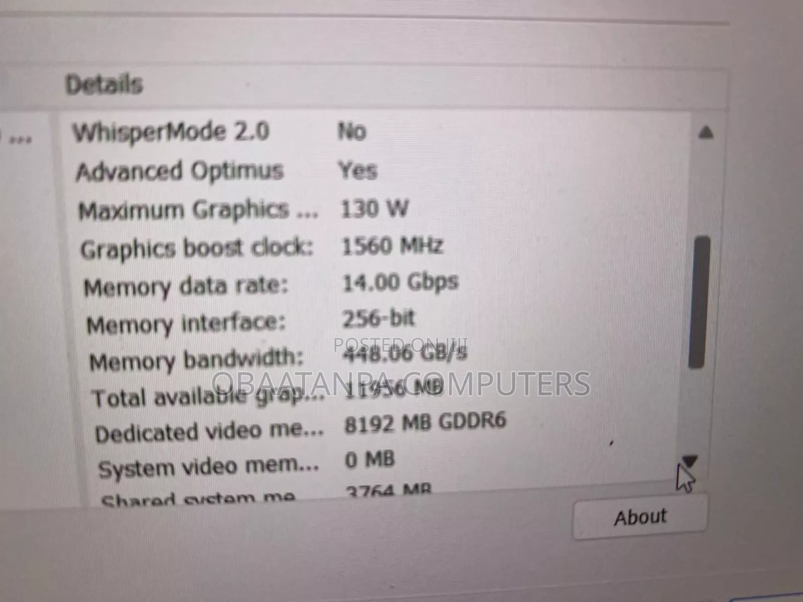 Laptop Dell Alienware M15 R6 16GB AMD Ryzen 9 SSD 512GB