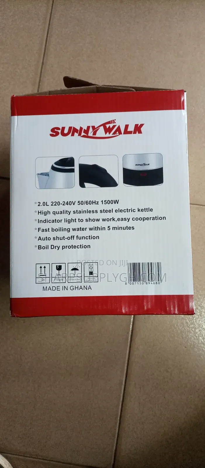 Sunnywalk Electric Kettle 2.0 Liters Sw-288a 1500w