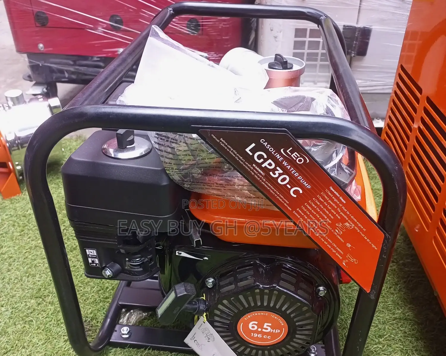 Gasoline 6.5hp Engine Water Pump.High Pressure Supply Water.