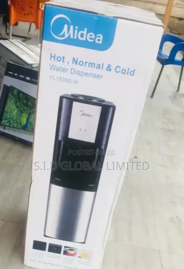 Genuine MIDEA-16LTR-3-TAPS-WATER-DISPENSER-BLACK-YL1638S-W