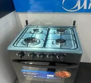 Proper MIDEA-4-BURNER-GAS-COOKER-BLACK-MIRROR-SP5055T082-B