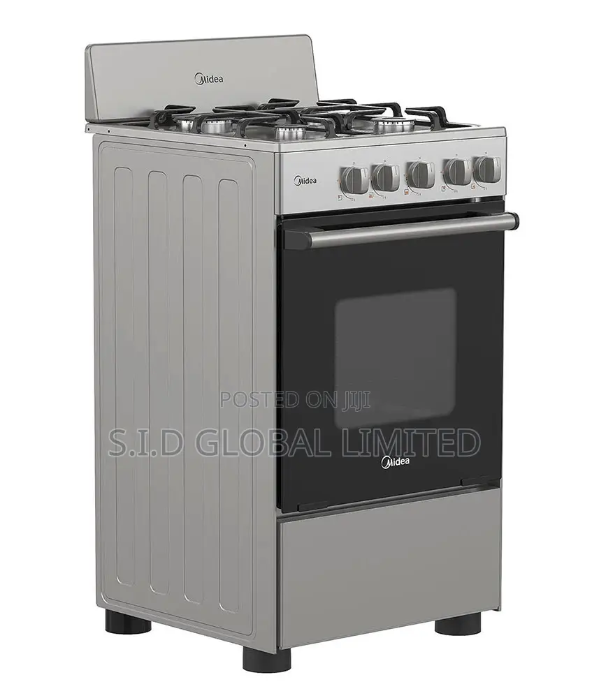 Adorable MIDEA-4-BURNER-GAS-COOKER-SILVER-SP5055T082-S