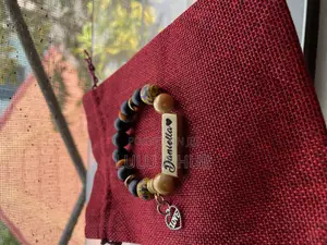 Engraved Customized Beaded Bracelet
