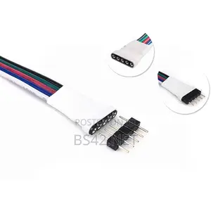 Led Strip 5 Pin Connector Male RGBW Wire