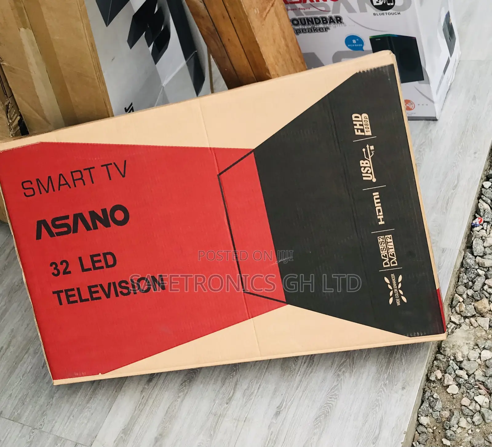 Most Quality 32 Inch Smart LED Asano Black Tv 