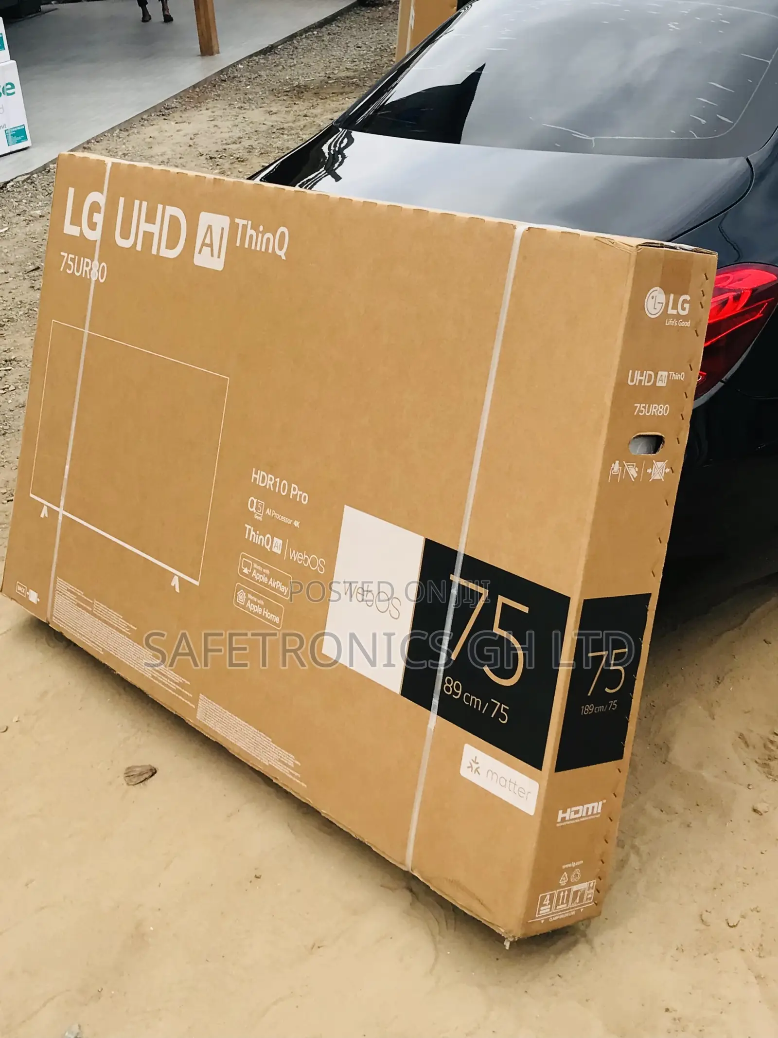 Lg Uhd Smart Crystal Ur80 75 Inch Led Black Tv
