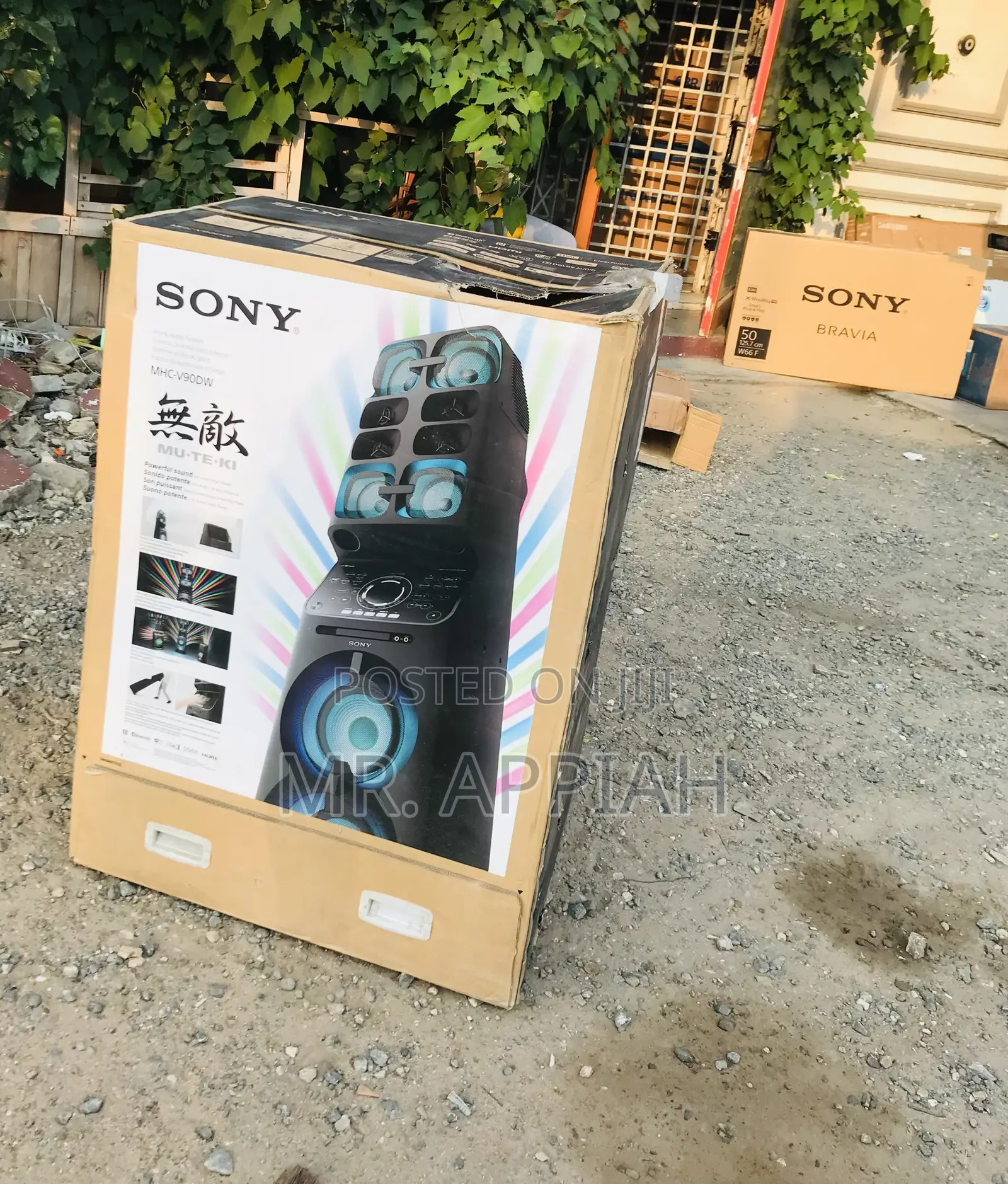 Durable Sony MHC-V90DW Wireless Bluetooth Speaker,Black.