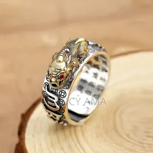 Obsidian Good Luck Ring