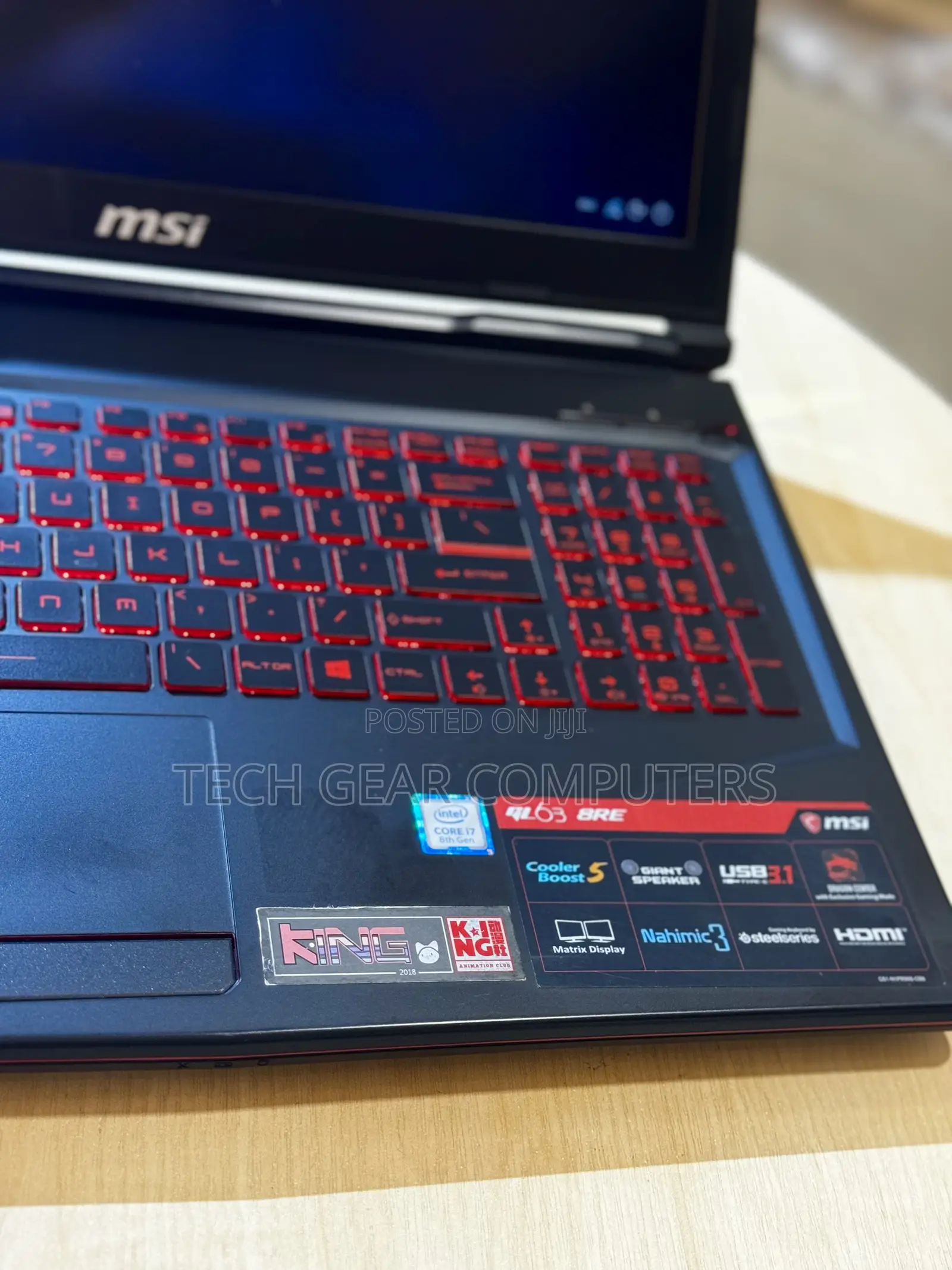 Laptop MSI GL63 8RC 16GB Intel Core I7 HDD+SSD 1T