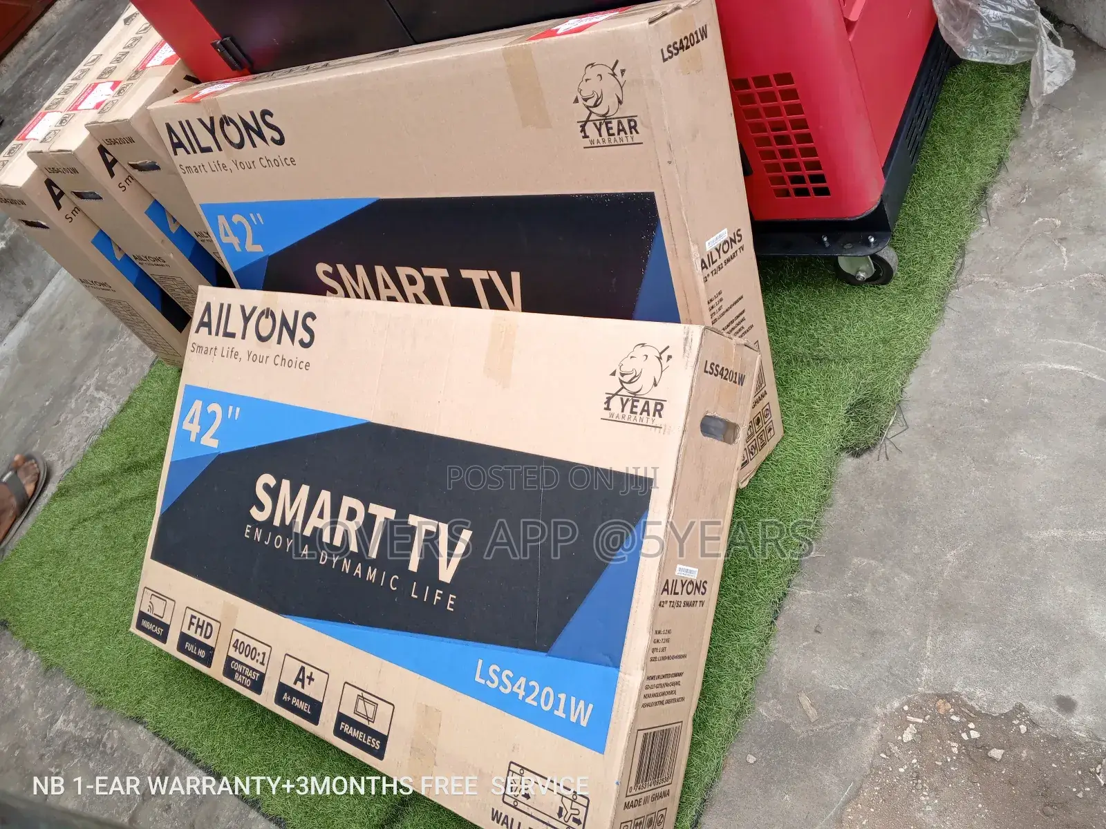Ailyons Television "42" Android TVS Smart Life Clear Sound
