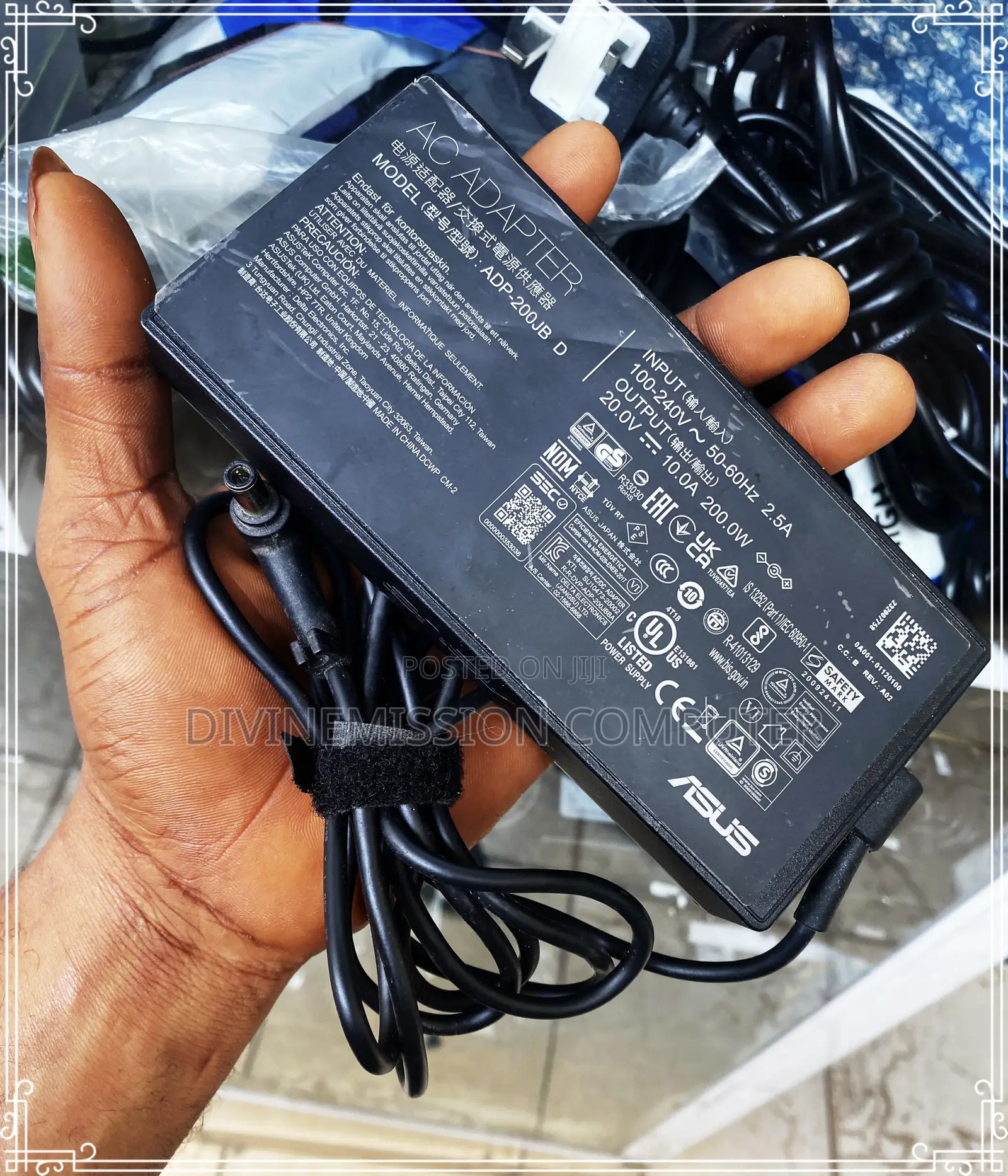 Original ASUS 20v~10A 200w AC Adapter for Asus Zen Book.
