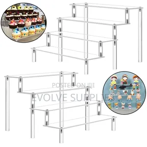3,4 and 5 Tier Acrylic Display Stand