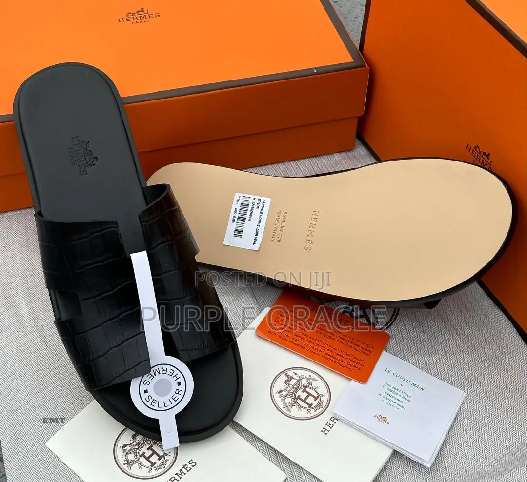 Executive Class Slippers for Gentlemen by Hermes.