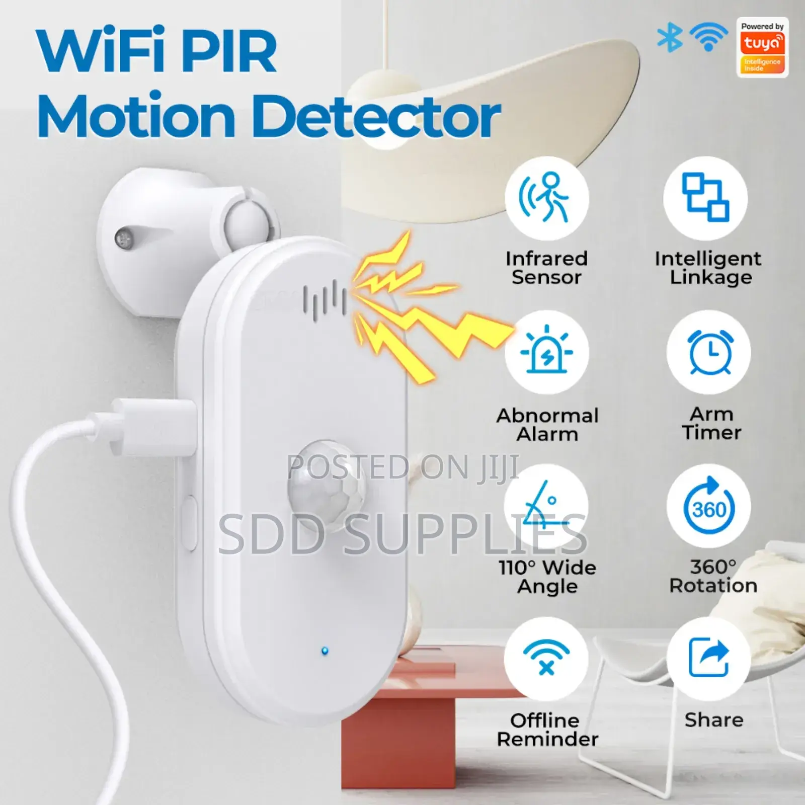 Tuya Smart Life Wifi PIR Motion Sensor Available