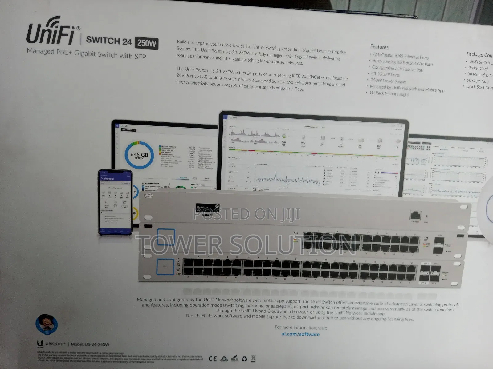 Unifi Switch 24port 250w Uniquity