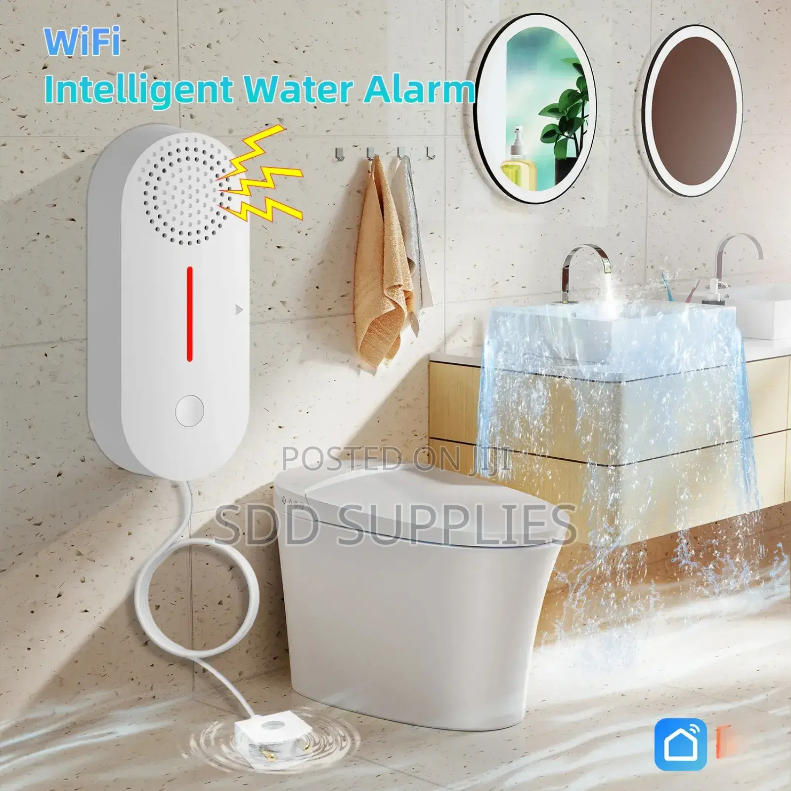 Tuya Wifi Water Leak Sensor Alarm Stand Alone