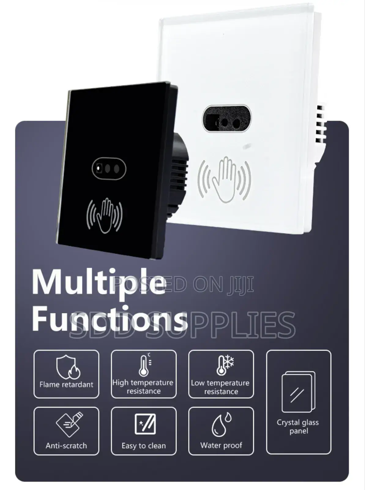 Infrared Hand Sensor Touch Less Switch Black and White