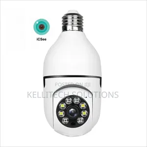 Smart Wireless Bulb CCTV Camera With Android, Ios App