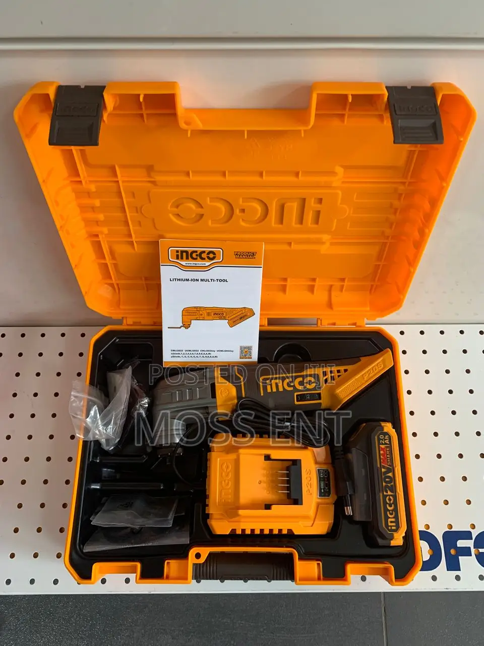 Ingco Cordless Multi-Tool 20v + Battery + Accs - Cmli20228