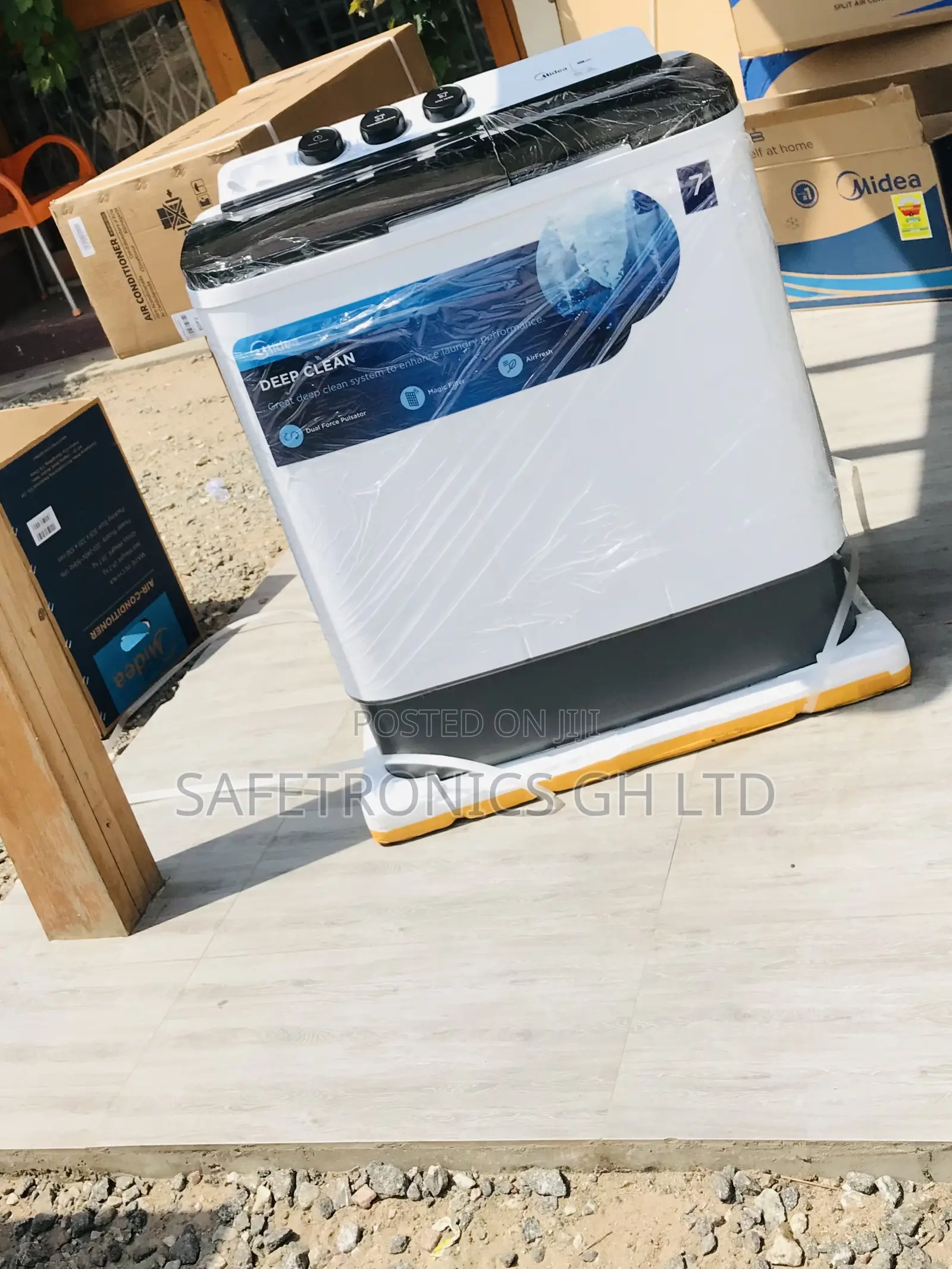 Midea Original 7kg (White) Semiautomatic Topload Washer