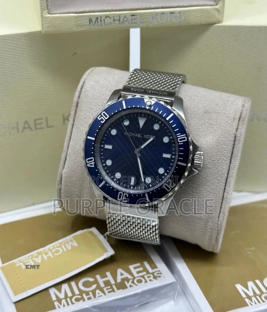 Michael Kors Classic Stainless Steel Timepiece for Unisex.
