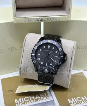 Michael Kors Classic Stainless Steel Timepiece for Unisex.